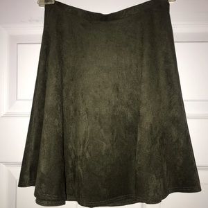 Suede Skirt